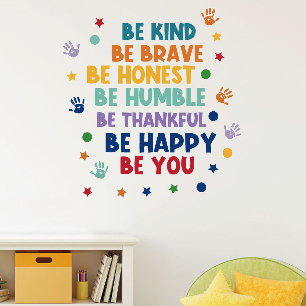 autocollant be kind