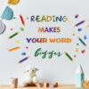 – Autocollant enfant reading