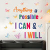 – Autocollant citation Anything is possible