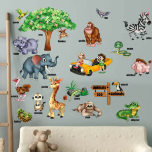 - Autocollant enfant animaux