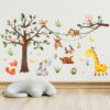 – Autocollant enfant arbre avec des animaux