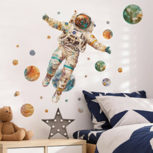 - Autocollant enfant astronaute