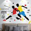 – – Autocollant joueurs de football