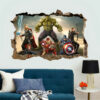 Autocollant Hulk Iron Man Capitaine America