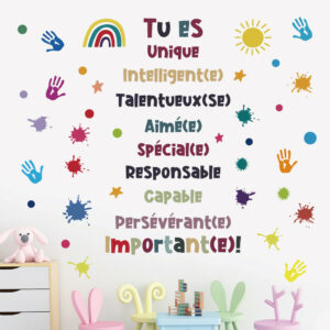 - Autocollant motivation tu es
