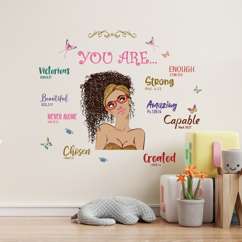 autocollant enfant motivation you are victorius