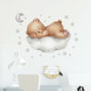 – Autocollant enfant ourson qui dort