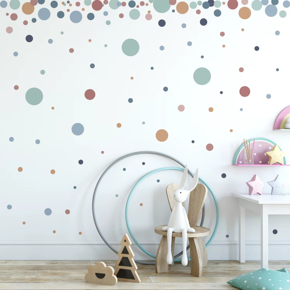 autocollant enfant rond