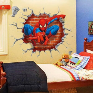 autocollant enfant spiderman craquelé1