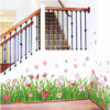 – Autocollant bordure floral