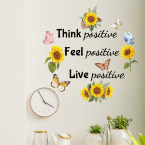 - Autocollant citation Think positive