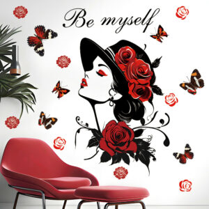 - Autocollant femme Be myself