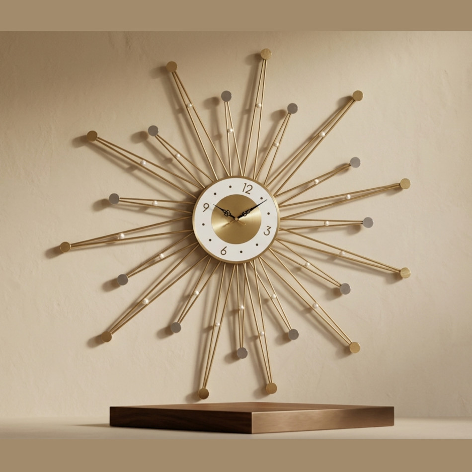 horloge dore sol 2