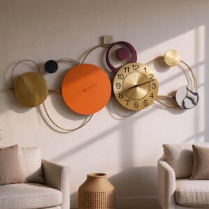 - Horloge Design multicolore