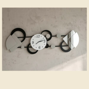 - Horloge noire miroir