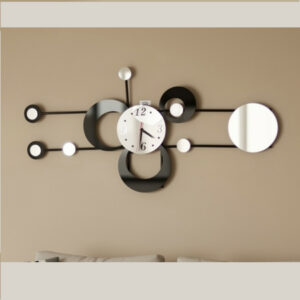 - Horloge noire miroir