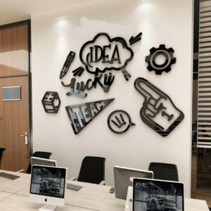 Autocollant 3d Bureau Lucky