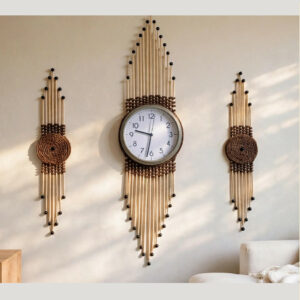 - Horloge 3 pieces marron noir